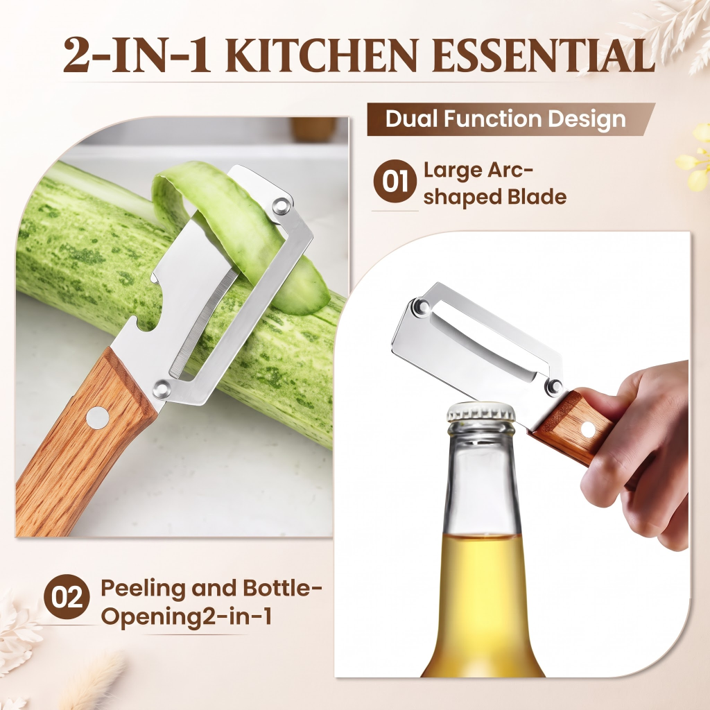 Artisan 2-in-1 Vegetable Peeler & Bottle Opener