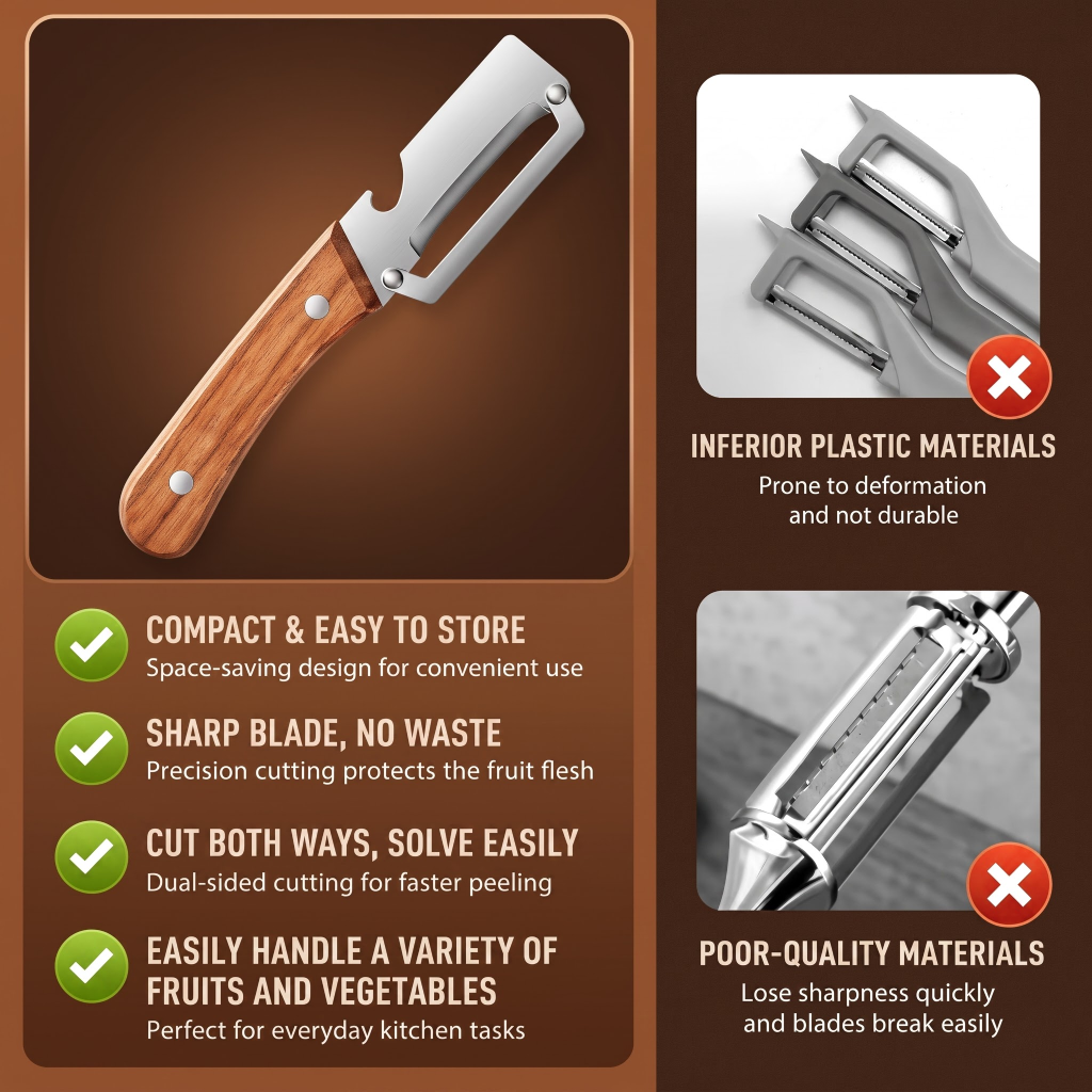 Artisan 2-in-1 Vegetable Peeler & Bottle Opener