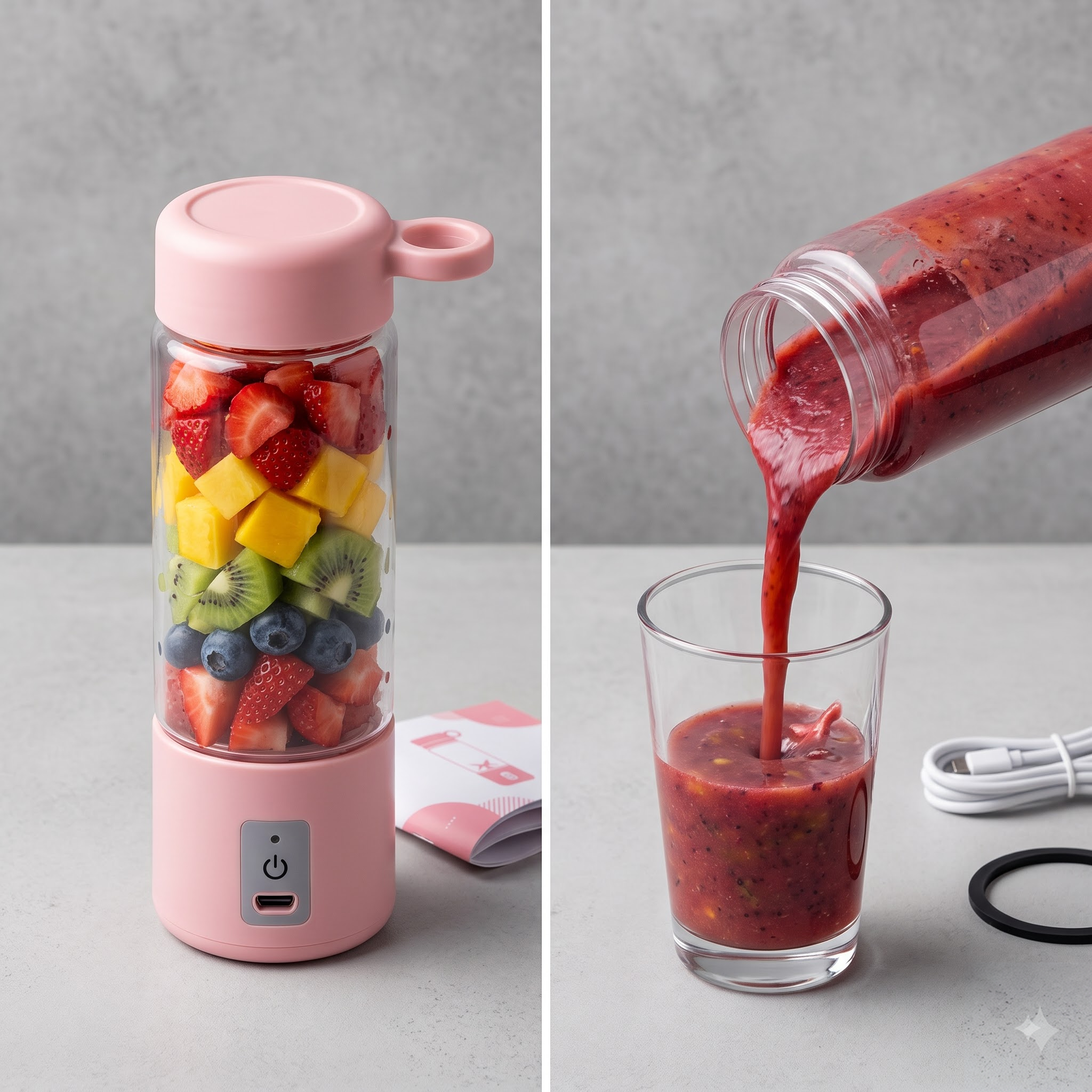 Vortex Pro Portable Smart Juice Blender | Graphite Edition